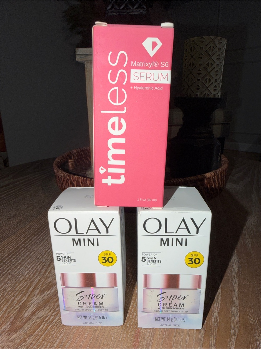 Skincare Bundle- Olay Super Cream & Timeless Matrixyl Serum FULL FACE CARE RV$67